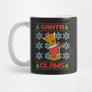 Santa Claws Ugly Christmas Sweater Mug